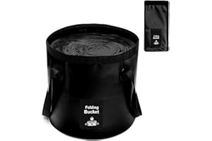 DQZSY Seau Pliable 20L Portable Multifonctionnel - Conteneur d'Eau Pour Pêche, Camping, Jardinage - Bassin de Lavage Pliant