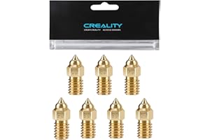 LANKEGU Creality Set di 22 ugelli in ottone per Ender 5 S1, Ender 3 V3 SE, stampante 3D, 10 pezzi da 0,4 mm e 2 pezzi da 0,2 mm, 0,3 mm, 0,5 mm, 0,6 mm, 0,8 mm, 1,0 mm, set di ugelli per Ender 5 S1, Ender 7