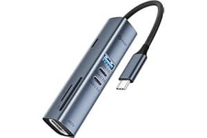 VIOY USB C Hub 7-in-1, Multiport Adapter with 4K HDMI, 100W PD Charging, SD/TF Card Reader, 1 USB-A 3 .0 and 2 USB-C 2.0 Data Transfer Ports for MacBook Pro/Air, iPad Pro, Laptop, XPS