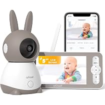 ieGeek 2k Baby Monitor Video e Audio con 5" LCD, Telecamera ...