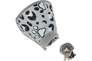 ALLY-MAGIC Halskrause Katze Weich, Halskrausen für Katzen, Einstellbarer Halskrause Katze Halsband, Katzenkragen für Nach Operationen und Verletzungen Verhindert das Lecken von Wunden E21-CWFHZ