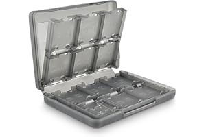 PILIPANE Przenośny uchwyt do gry na 22 gry, torba do przechowywania kart do Nintendo DS/2DS/3DS, 2 karty SD, 2 karty micro SD/TF i 2 stylusy, system ochrony długopisów