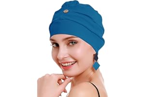 osvyo Baumwoll Chemo Kopfbedeckung für Damen mit Krebs und Haarausfall, Mütze aus Baumwolle, Leichte Kopfbedeckung, Versiegelte Verpackung