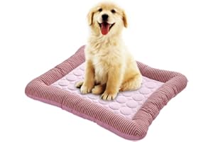 beautyhe Colchon Perro Impermeable Antideslizante Alfombra Enfriadora Durable Colchon Impermeable Exterior para Perros Gato PequeñOs Y Medianos Grandes Red,Large