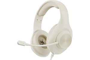 YOTMS Cascos Gaming PS4, Auriculares Gaming con Micrófono, Cancelación de Ruido, Sonido Estéreo, para PC, PS5, PS4, Xbox Series X/S, Switch (Blanco)