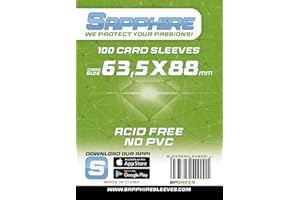 Red Glove - 100 Sapphire Sleeves Green 63,5 x 88 SPGREEN