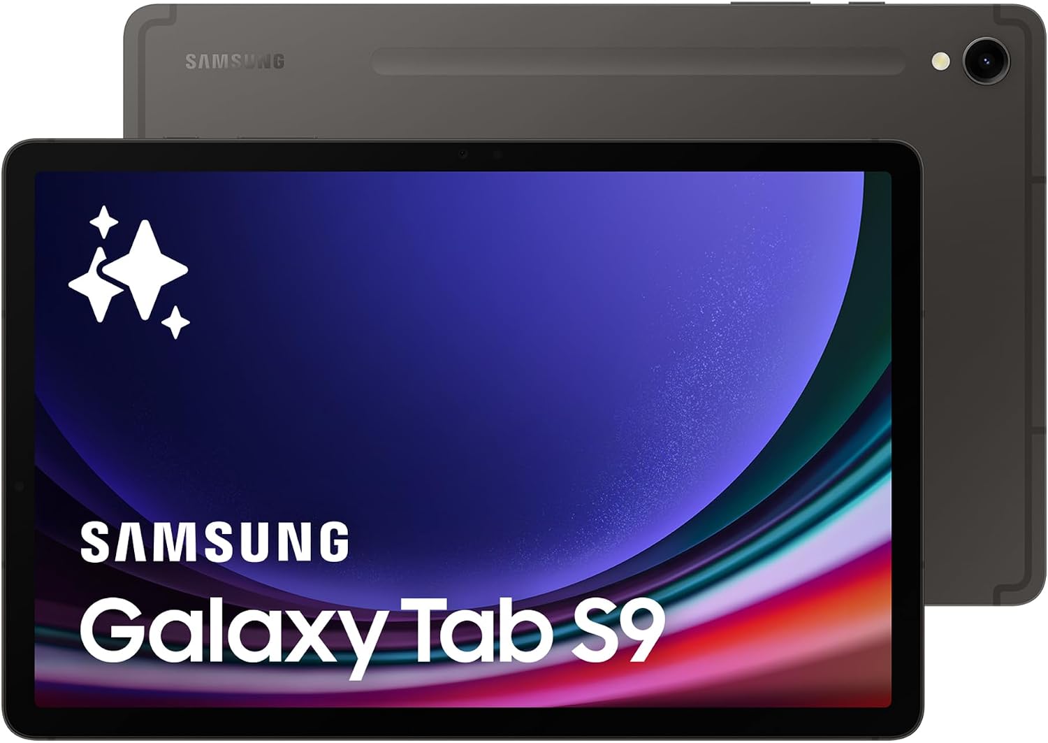 Samsung Galaxy Tab S9 WiFi Android Tablet, 128GB Storage, S Pen Included, Unlocked, Graphite, 3 Year Samsung Extended Warranty (UK Version)