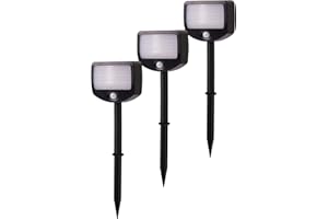 ‎NORTHPOINT Northpoint LED Batterie Strahler Fluter Sicherheitsleuchte 3er Set mit Funk-Aktivierung Bewegungsmelder Dämmerungssensor (Outdoor)
