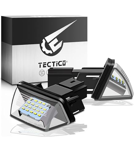Feux De Plaque D'Immatriculation LED NSLUMO - Lot De 2 - Blanc 6500K - Compatible Citroën, Peugeot, Opel, Toyota