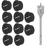 kabeldurchführung Schreibtisch 10 Stück 2.5 cm Kabeldurchlass mit 1 Bohrer für Schreibtisch, Cable Organizer Desk