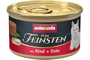 ANIMONDA PETFOOD Nourriture Humide pour Chat ANIMONDE PETFOOD Animanda Cat 85G V.Feinsten Mousse Beef, Canard Can / 12