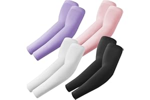 fuinloth Mangas de Brazo para Hombres y Mujeres, Deporte Compresión Protección Solar