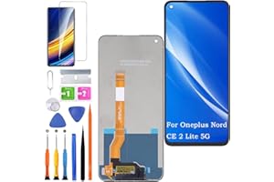 HLYGZX Ersatz Display für Oneplus Nord CE 2 Lite 5G LCD Bildschirm, CPH2381 CPH2409 Display Bildschirm Touch Digitizer Assembly Reparaturteile Kit