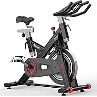 PASYOU Cyclette professionale, Allenamento cardio indoor, cyclette con contagiri, supporto per tablet più grande, bici da fit