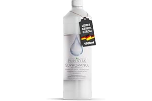 ‎PURIVITA PURIVITA® Isopropanol 99,9% [1L] - Reinigungsalkohol Isopropanol - Reiner Alkohol zum Reinigen von Haushalt & Industrie - Isopropylalkohol - Desinfektionsmittel Reiner Alkohol - Ethylalkohol