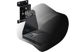 shinar Metalowy uchwyt ścienny kompatybilny z Sonos Era 300, obraca się do 360°, pochylenie -70°/+ 70° z zarządzaniem kablami, maks. 12 kg, czarny