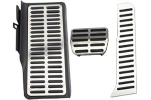 Huamengyuan Pedale di Riposo,Copri Pedali Auto in Acciaio Inossidabile per Golf 5 6 MK5 MK6 Scirocco CC B6 B7 Toureg Octavia