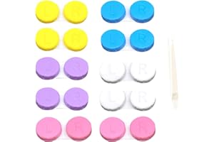 HONRIGO Contact Lens Cases - 10 Pack Durable Leakage Proof Lens Holder for Travel & Home Use