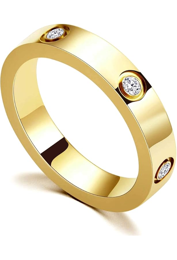 Ensemble De Bracelets Femme RIXERKOC En Or Plaqué 18K - Bracelet Tennis Et Manchette En Acier Inoxydable Avec Zircone - Cadeau Saint-Valentin Noël