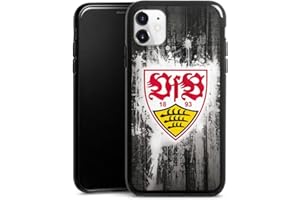 DeinDesign Silikon Hülle kompatibel mit Apple iPhone 11 Case schwarz Handyhülle VfB Stuttgart Offizielles Lizenzprodukt Bundesliga