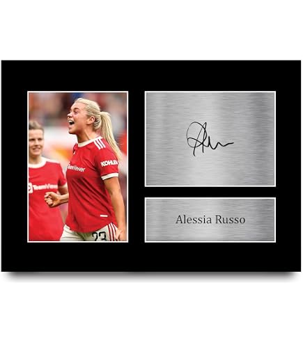 Signiertes Foto Von Alessia Russo – England Lionesses Fußballerin, 15,2 X 10,2 Cm, Hochwertiger Hochglanzdruck, Perfektes Geschenk Für Fans