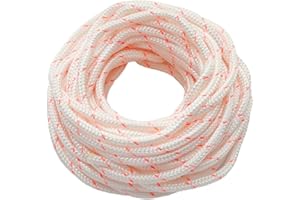 MTANLO 10 Mètres 5mm Cordon de Traction de Corde de Démarrage à Rappel Tondeuse à Gazon pour Stihl Husqvarna Craftsman Tronçonneuse, Corde De Recul Corde Lanceur Tondeuse En Nylon
