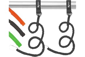 MOPHOEXII Kayak Paddle Leash Kayak Rod Leash Kayak Paddle Lanyard Stretchable Coiled Lanyard Leash Kayak Fishing Accessories for Kayak and Paddles