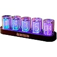 GUAZI STORE Imitation Nixie Tube Clock RGB Creative Clock 16 Million Colors, Mode Adjustments with Gift Box Packaging Can Be 01 01