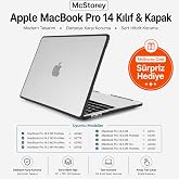 McStorey MacBook Pro 14.2 İn&ccedil; Kılıf A2442 A2779 A2918 A2992 A3112 A3401 A3185 A3434 A3426 A3427 Uyumlu Shockproof Rugged Hard