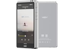 HiBy R6 III Cyfrowy odtwarzacz audio przenośny odtwarzacz audio Hi Res odtwarzacz MP3 MP4 ze wzmacniaczem A & AB Dac Android 12 Bluetooth 5.0 WIFI 2.4G+5G 4500mAh (srebrny)