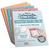 Pack Ortograf&iacute;a Divertida 6&ordm; Primaria: Cuadernos 16, 17, 18A y 18B | Material De Refuerzo Actividades sencillas | Editorial G