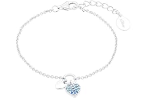 s.Oliver Armband 925 Sterling Silber Mädchen Kinder Armschmuck, mit Zirkonia synth., Herz, Kommt in Schmuck Geschenk Box