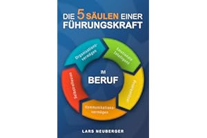 Die 5 Säulen einer Führungskraft im Beruf: Organisationsvermögen, Emotionale Intelligenz, Problemlöser, Kommunikationsvermögen und Selbstreflektion.