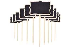 HPAMBA Tag per Piante Marcatori da Giardino in Legno Piante Mini Lavagna Etichette in Legno Etichette Impermeabili per Piante da Vivaio Tipo per Semi Erbe in Vaso Fiori Verdure Tag per Piante Legno 20 Pezzi