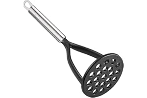 TENTA KITCHEN Good Grips Nylon Potato Masher Ricer Press Blender Crusher for Non-Stick Cookware With Heat Resistant Stay Cool Stainless Steel Handle