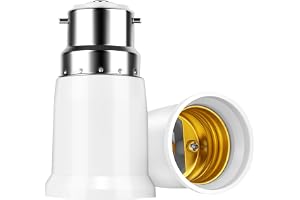 URAQT lamputtag, 2 stycken B22 till E27-adapter, sockel omvandlare