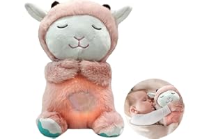 Laralily Schlummer Otter SchlummerotterSschlummer Otter mit Herzschlag Kuschel Otter mit Herzschlag Kuscheltier Schlummer Otter geeignet zur Beruhigung von Babys für Einen Ruhigen Schlaf (Rosa).