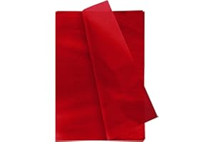 Tissue Paper 30 Sheets, YUNJU Christmas Wrapping Paper, Valentine's Day Gift Wrap, Large 20 X 30 Size, Wrapping Decorative Sketch and Cutting Paper for Art Craft & Packing Red