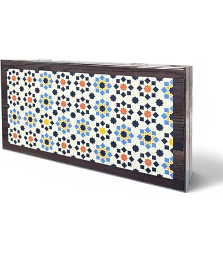 Fridolin Bamboo Game - Bamboo Backgammon - Open - 28 x 2 x 29.5 cm with instructions (English language not guaranteed