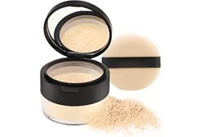 Boobeen Oil Control Loose Powder Translucent Setting Powder Smooth Loose Face Powder, Lightweight&Long Lasting Makeup Setting Foundation Powder, Matte Tint