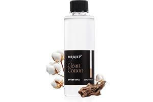 Airkeep Rumdoft påfyllning 200 ml, ren bomull diffuser refill, luftrenare för badrum, sovrum och vardagsrum