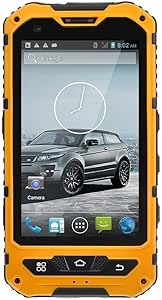 Sudroid 4 Zoll IP68 Wasserdicht 3G Rugged Android 4.4 Smartphone 1.3GHz Dual-SIM-staubdichte Shockproof kapazitiver Schirm GPS 5MP A8 (gelb)