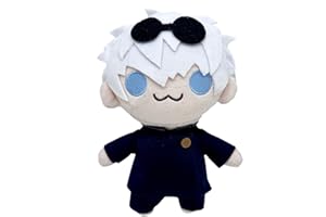 Seksui Gojo Plush,Geto Zenin Toji Miguel Yuji Jujutsu Kaisen Plush Toy,Cute Cartoon Anime Stuffed Plushies Doll Game Plush Animal Doll Favors Gifts for Kids Fans-Satoru Gojo