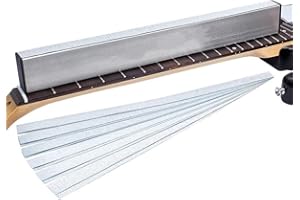‎HEBEOT HEBEOT Fret Sanding Leveler Beam Leveling Bar With 6Pc Replacement Sanding Paper (120+240+320+400+600+1000 Mesh)