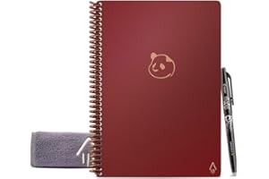 Rocketbook Panda Planner Settimanale - Quaderno Appunti Digitale, Riutilizzabile Taccuino Digitali A4 A Spirale, Agenda Giornaliera, Penna Cancellabile Pilot Frixion Inclusi, Gadget Tecnologici