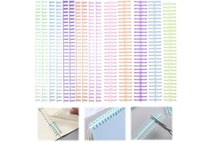SLTAXAR Anillas de Encuadernación Pequeñas 10mm, 15 Kit Anillas Encuadernar de plástico de 30 Agujeros Anillos de Hojas Sueltas para 70 Hojas Lomo de Encuadernación de Hojas Sueltas para DIY Papel