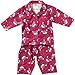 Fizzy Moon Baby Girls Brushed Flannel Winceyette Pyjamas - Dark Pink - 6/12 Months