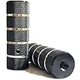 WADEKING WHW Bike Pegs 4.3" Length,Suitable for 14mm Axles, Freestyle BMX Bicycles,Durable and Stylish Non-Slip (Black 1)