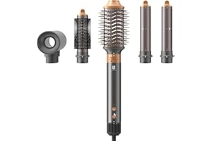 WEBEAUTY [5 en 1] Brosse Soufflante & Air Styler, [110 000 RPM] Sèche-cheveux Ionique Haute Vitesse, séchage rapide, avec boucleur auto-wrap, volumateur, ronde, lisseur, pour tous les types de cheveux