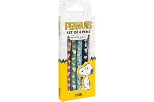 Grupo Erik Peanuts Snoopy Set Of 4 Erasable Pens - Stationery Gifts